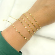 14K Solid Gold Flat Marina Link Unfinished Chain